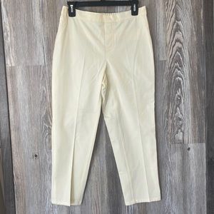 Isaac Mizrahi Live! Yellow straight legged pants, 8P